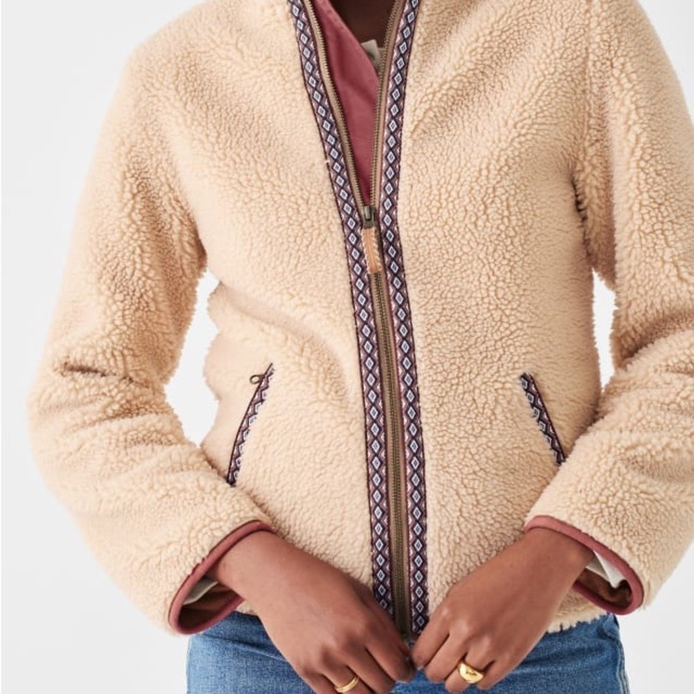 Faherty Ashbury Sherpa High Pile Fleece Jacket